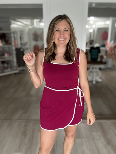 Active Dress Maroon