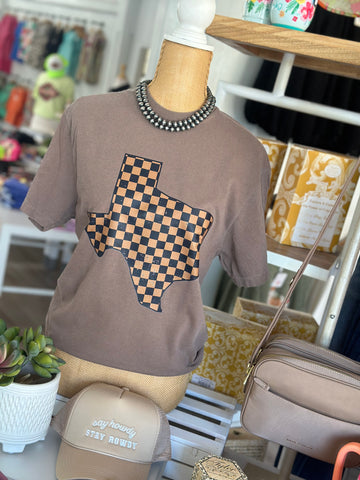 Checkered Texas Tee