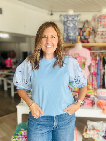 Beau Eyelet Top