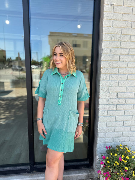 Summer Mineral Dress in Turquoise