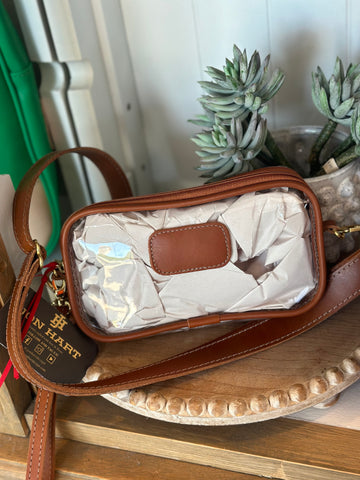 Clear Crosslet in Bridle Leather