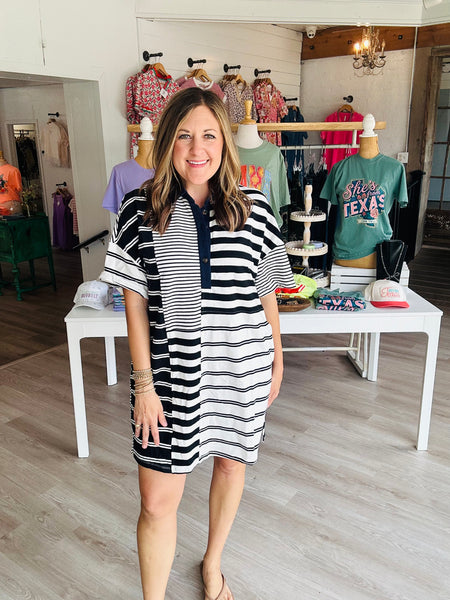 Stripe Colorblock Dress