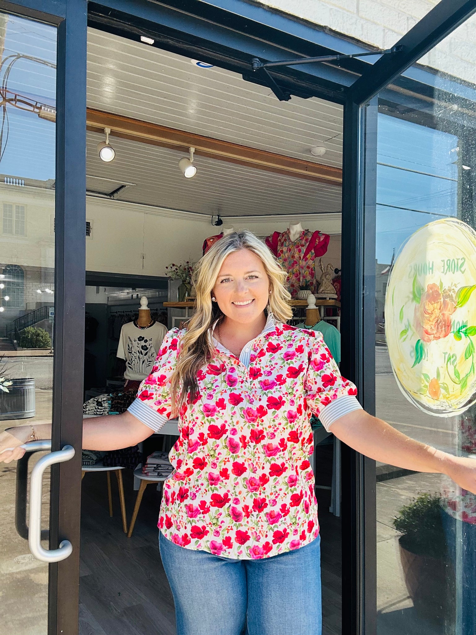 Ruby Floral Top