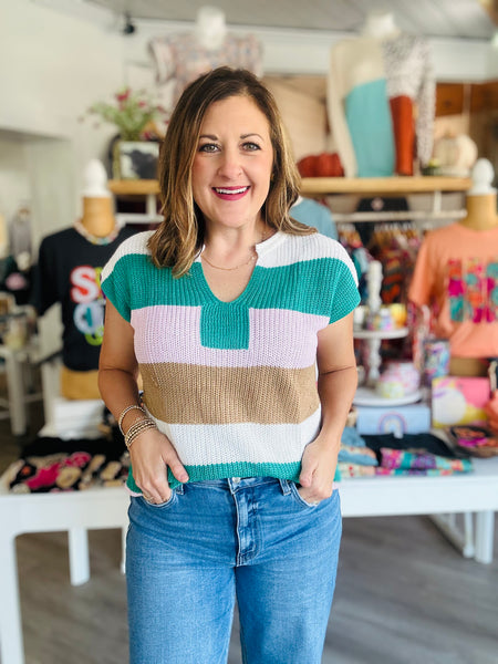 Here We Are Sweater Top