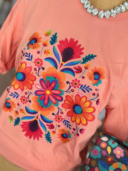 Fiesta Coral Tee