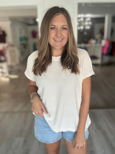 Beige Chenille Top