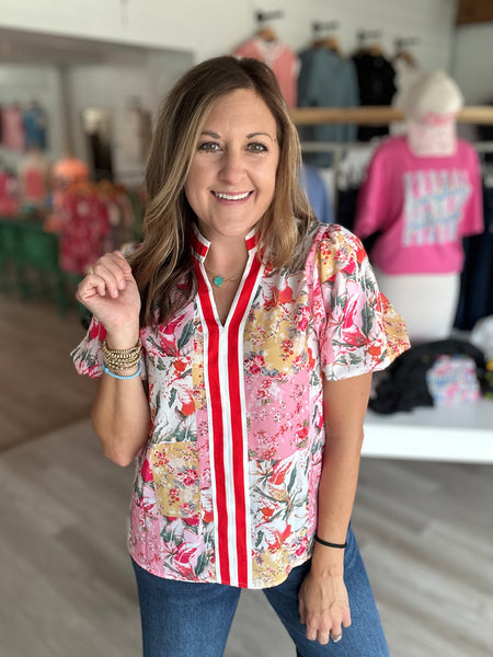 Rose Floral Top