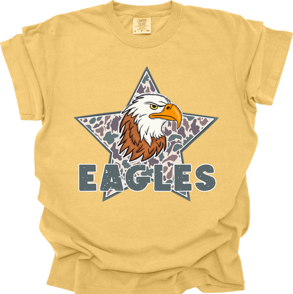 Camo Eagle on Yellow