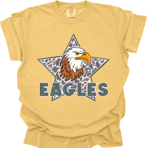 Camo Eagle on Yellow