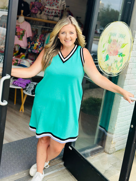 Green Shift Dress