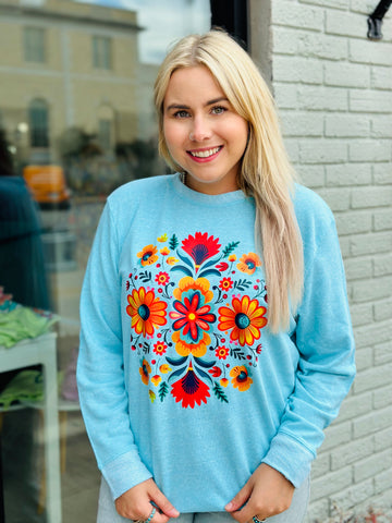 Fall with Florals Sweatshirt