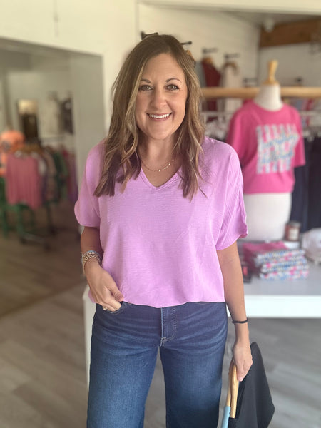 Abby Top in Mauve