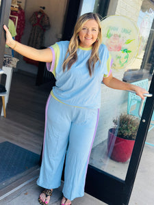 Making Plans Pant in Blue