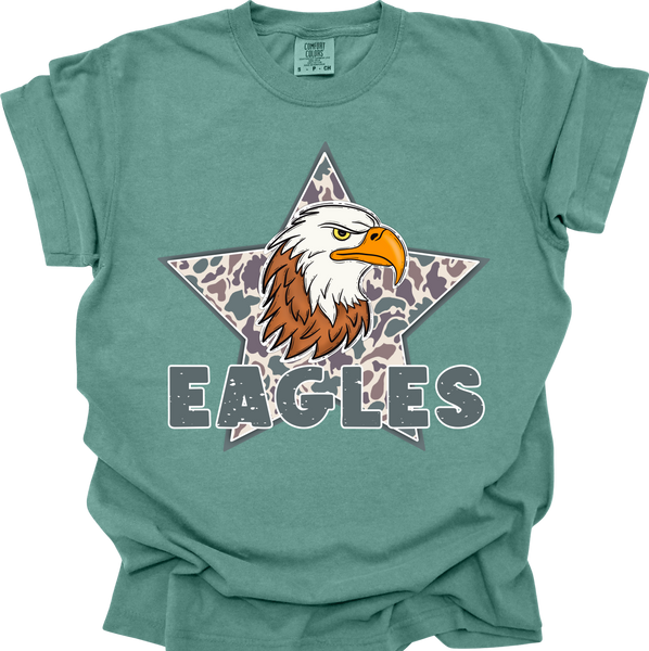 Camo Eagle on Green