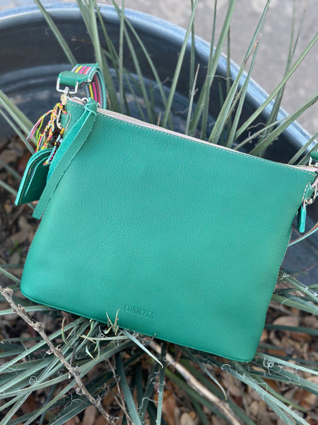 Teal Downtown Crossbody