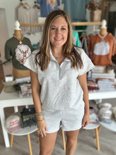 Heather Grey Luxe Top