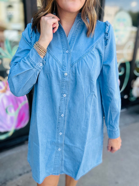 Cue the Chambray Dress