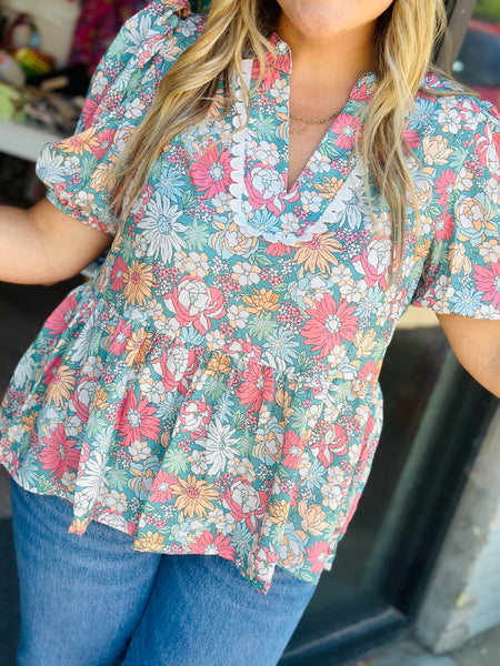 Molly Floral Top