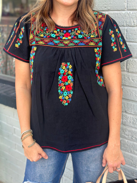 Josie Embroidered Top