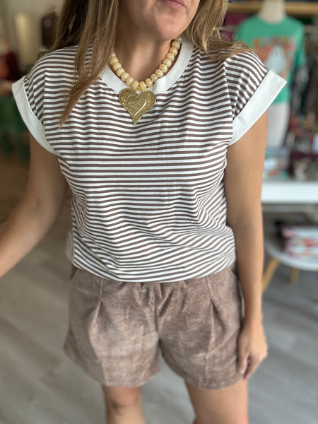 Mocha Knit Shorts