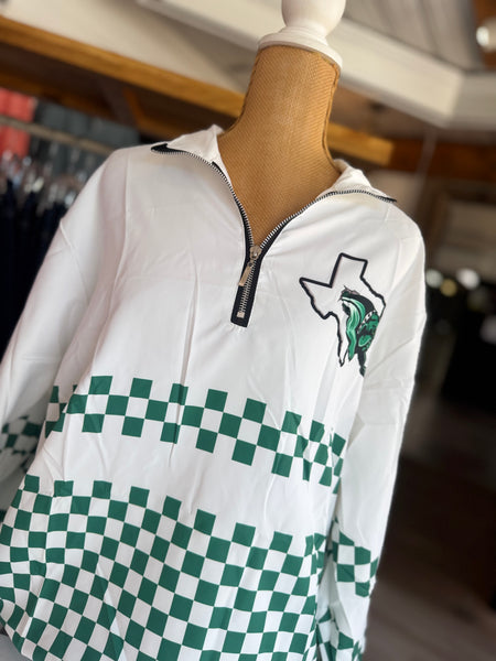 Burnet Bulldogs Checkered Pullover