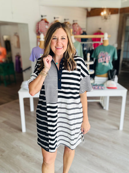 Stripe Colorblock Dress