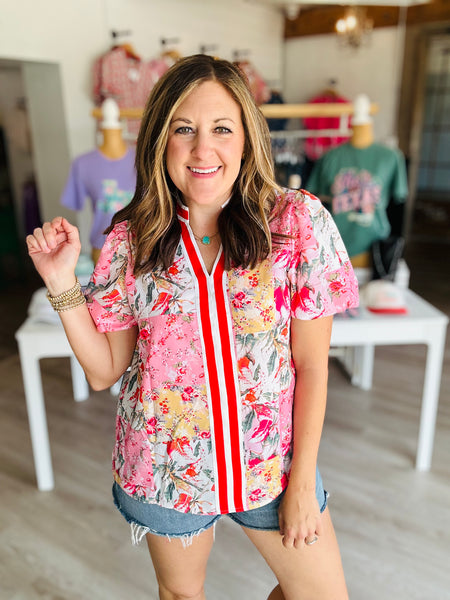 Rose Floral Top