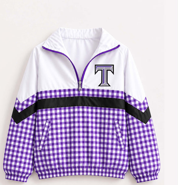 Thrall Tigers Gingham Pullover