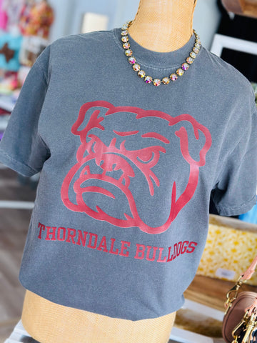 Fierce Mascot - Thorndale Bulldogs (Maroon on Pepper)