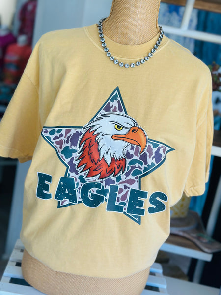Camo Eagle on Yellow