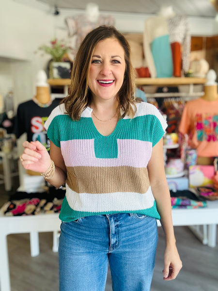 Here We Are Sweater Top