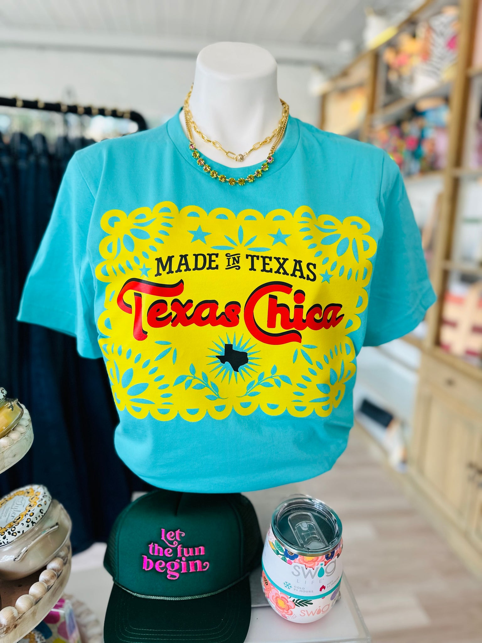 Texas Chica in Turquoise