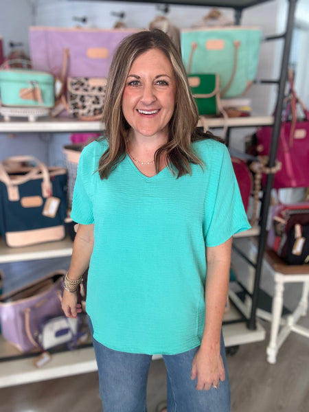 Abby Mint Top