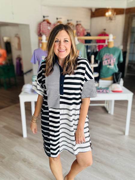 Stripe Colorblock Dress