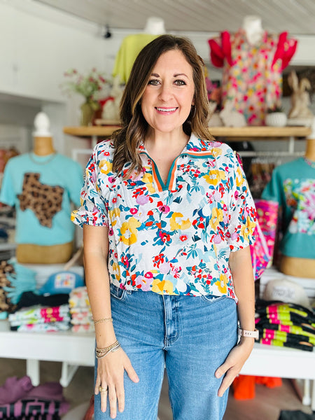 Peacock Blue Blouse