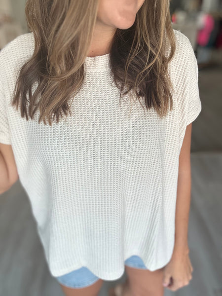 Beige Chenille Top