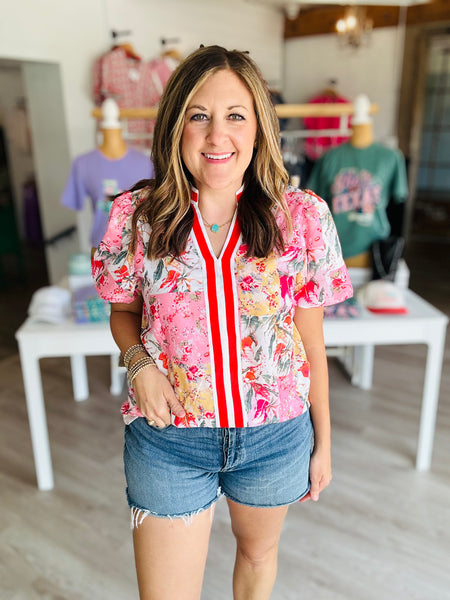 Rose Floral Top
