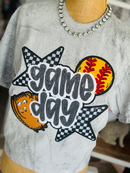 Softball Sequin Game Day