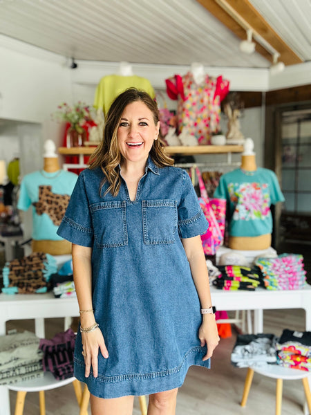 Denim Mini Dress