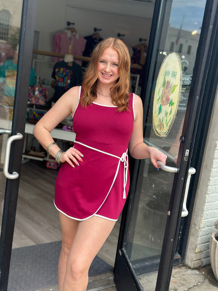 Active Dress Maroon