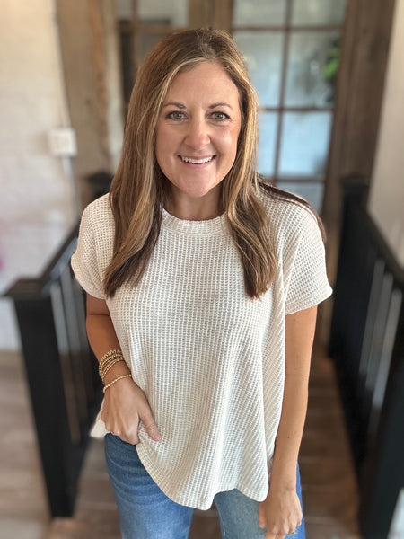 Beige Chenille Top