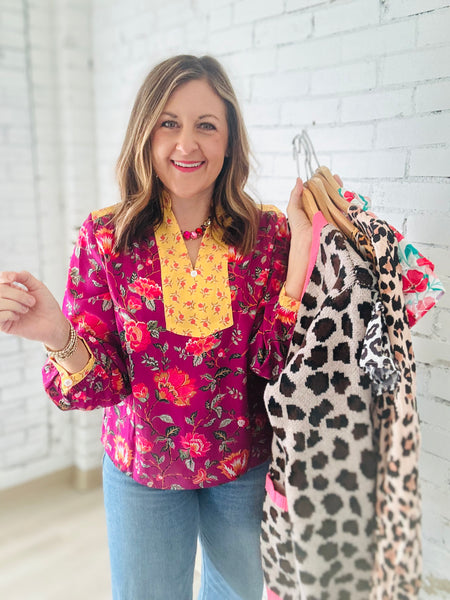 Rose Floral Blouse