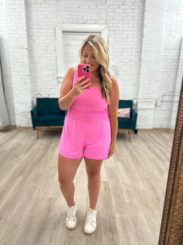 Peppy Pink Romper