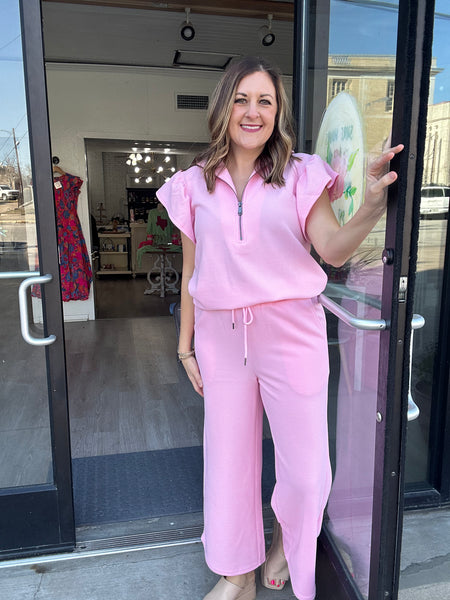 On the Go Pant in Pink