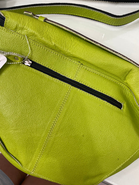 WS Lime Tooled Crossbody