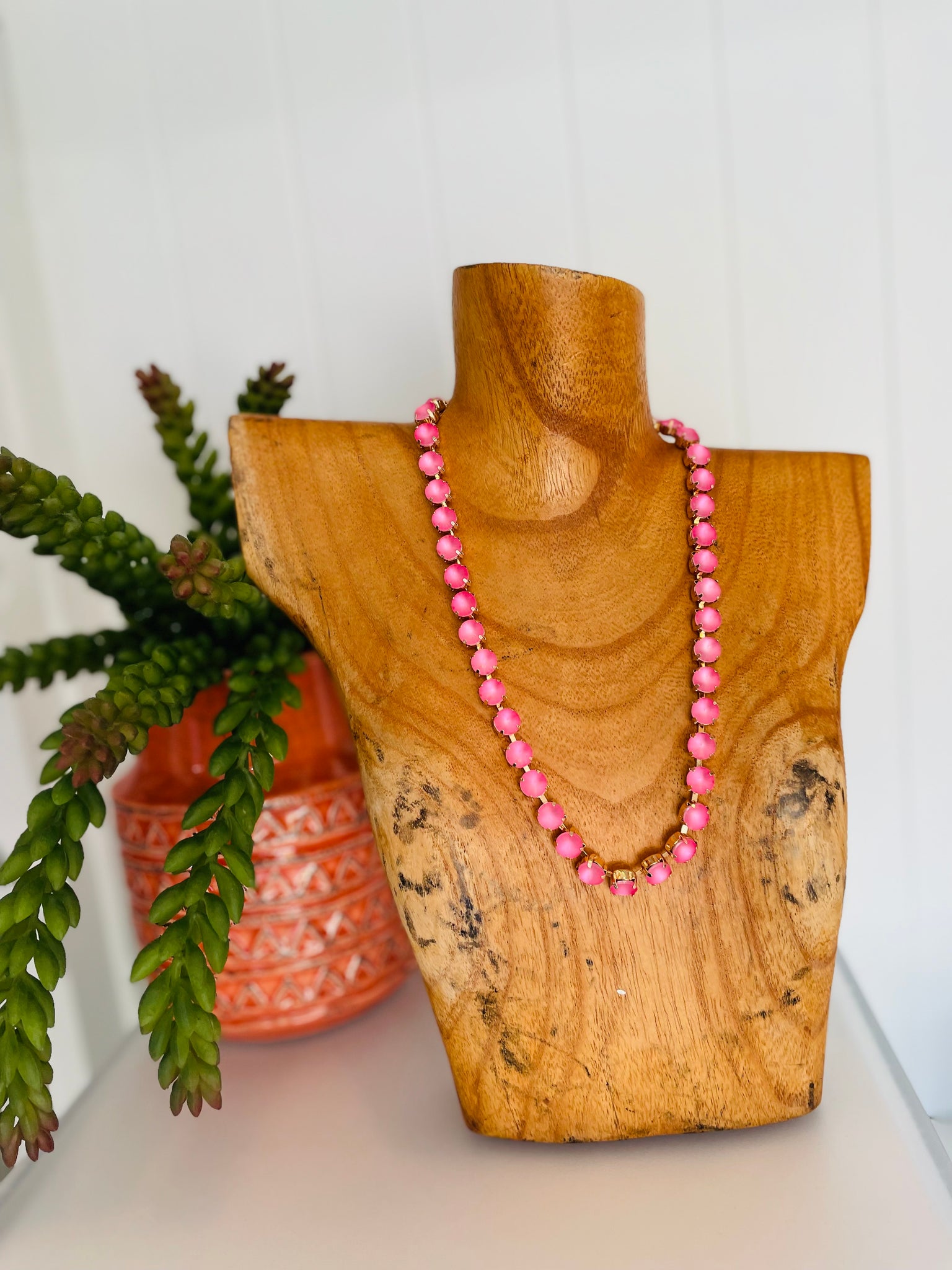 Myra Bubble Gum Necklace