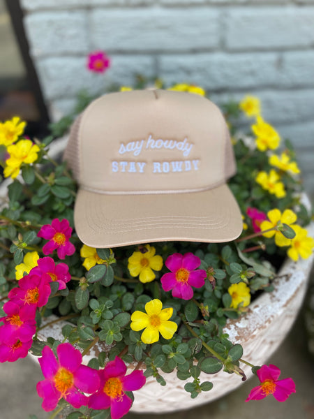 Say Howdy Trucker in Khaki