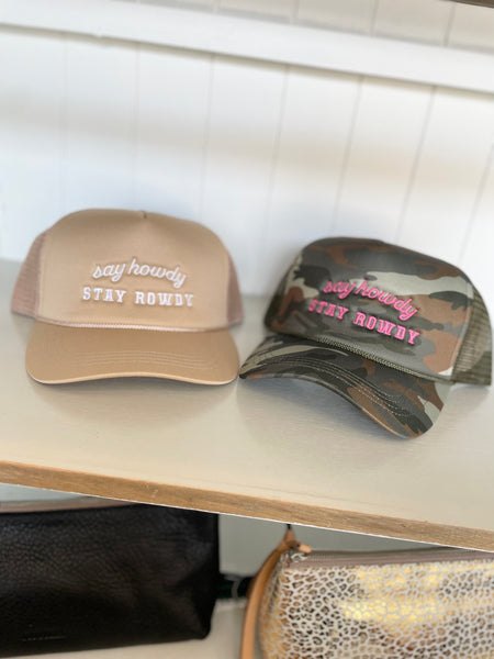 Say Howdy Trucker in Khaki